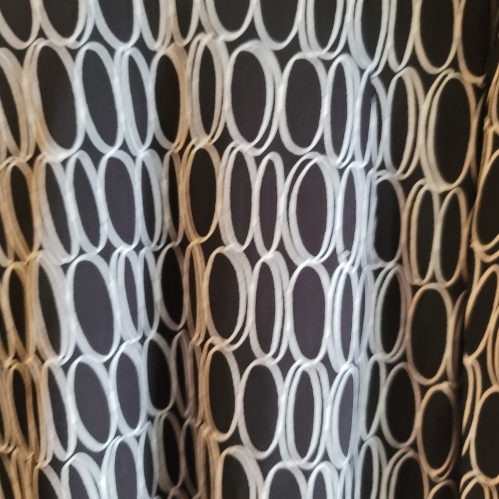 Talbots Black And Cream Geometric Design women Plus Size 2X Skirt Pullon - Picture 3 of 4